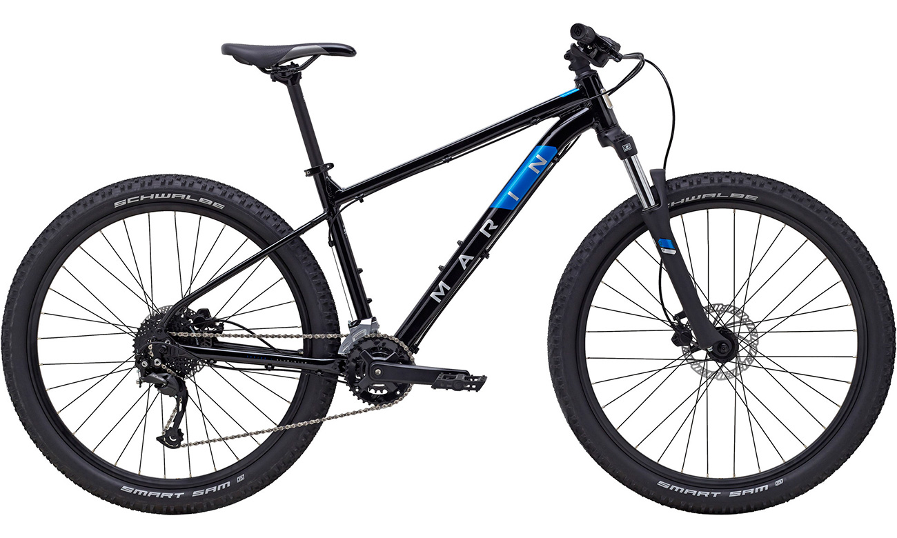 Фотографія Велосипед Marin ROCK SPRINGS 2 Unisex 27,5 "(2021) 2021 Чорно-синій 